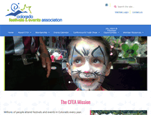 Tablet Screenshot of coloradofestival.com